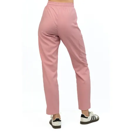 Spodnie medyczne MEDI TEDDY - VELVERDA DUSTY ROSE